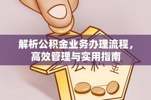 舟曲解析公积金业务办理流程，高效管理与实用指南