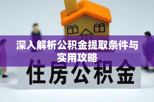 舟曲深入解析公积金提取条件与实用攻略
