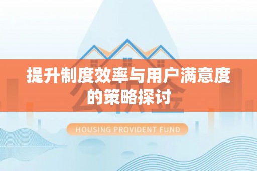 舟曲提升制度效率与用户满意度的策略探讨